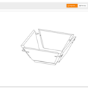 Square salad bowl, from the photo    Квадратная салатница, с фотографии.