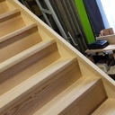 Escalier droit en frêne