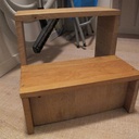 Marche pied en chêne massif