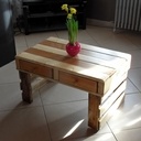 Table de salon en palette de récup
