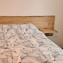 Tête de lit en châtaignier