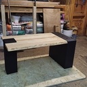 Table basse frêne chêne val noir