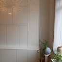 Double Corps en Stratifié Blanc brillant.