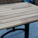 Duo de tables d'extérieur en robinier