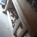 Établi en chevron de recup