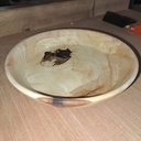 1er tournage coupole bois/résine époxy