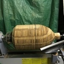 Ballon de rugby en bambou