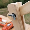 Lampe bois articulé