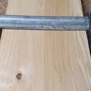 vue de dessus de 2 pièces usinées non collées - aucun désafleur