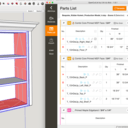 Bottom panel and side panel moved to separate group when thickness changed to 3/4"
