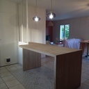 Plan de travail / îlot central en chêne