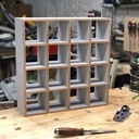 Étagère murale pour les clés et courrier multi essences