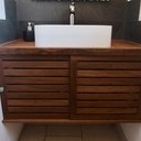 Meuble vasque encastré