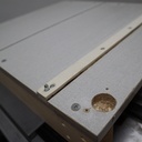 Chariot de coupe avec une porte de meuble