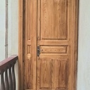 Porte tiercée en châtaignier