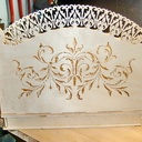 Porte courrier bureau avec tiroir et horloge