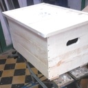 Coffre pirate avec compartiment secret en bois de palette