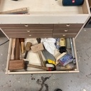 Tiroirs à maillet, plomb et pierre