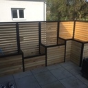 Brise vue terrasse avec jardinières intégrées