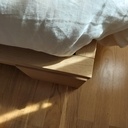 Lit double en chêne