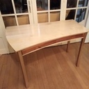 Bureau érable cintré
