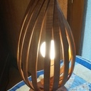 Lampe en forme de flamme