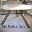 Table Ronde en Chêne