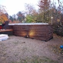 Entourage de SPA en pin CL4 et ossature