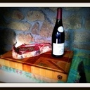 Planche billot de découpe et de service