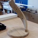 Pièce débillardée en chêne à développement régulier