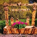 Mes gros bacs a fleurs style barrières