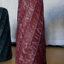 Vase tourné, sculpté puis peint