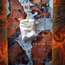 Jeu de toc en racine de merisier