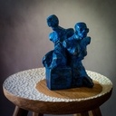 Carved oak stool (2023)
