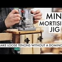 Mini Mortising Jig for LOOSE TENON Joinery! No Domino required! You can even use your trim router