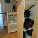 Rangement sous escalier