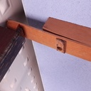 Bloc porte sur ressort et amortisseur bois