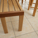 Banc en chêne et sipo