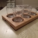 Plateau porte verre