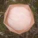 Plateaux facettés en hêtre