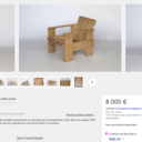 Fauteuils et table crate