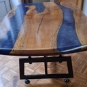Table de salon rivière