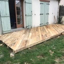 Terrasse en bois de palette