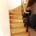 Escalier à l'anglaise débillardé