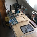 Meuble télé chêne béton