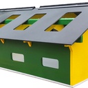 Hangar miniature pour matériel agricole (1:50)