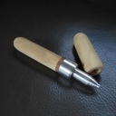 Stylo en olivier et aluminium