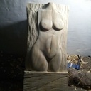 Sculpture buste de femme .