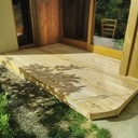 Petite terrasse en douglas