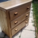 Restauration commode années 50 , avant et apres